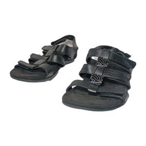 Vionic Adjustable Strap Sandals Womens Size 6 US Rest Amber Black Croc